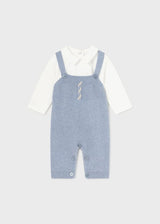 Mayoral Baby Boys 3 Piece Knitted Dungaree Set - 2621