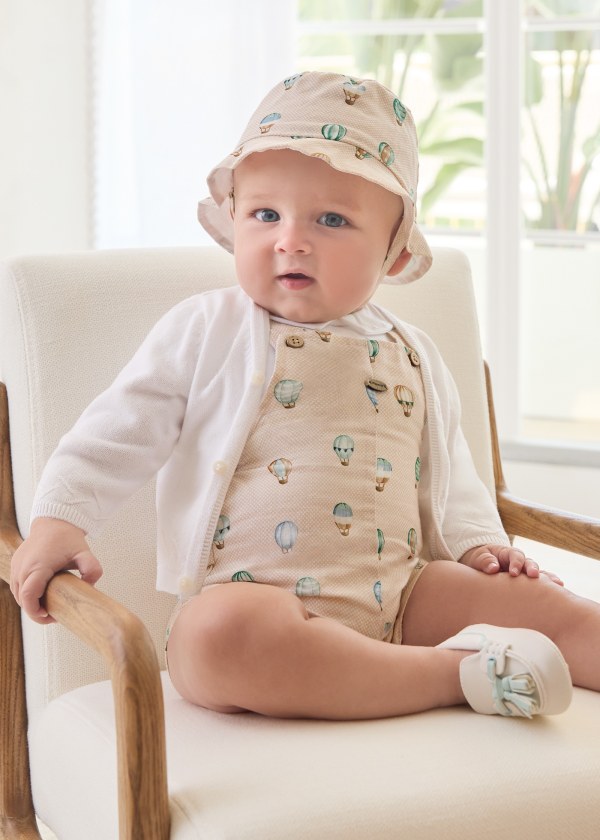 Mayoral Baby Boys White Cardigan - 1379