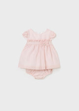 Mayoral Nude Pink Baby Girls Dress - 1822
