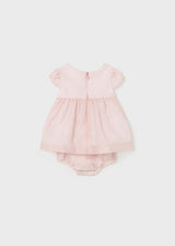 Mayoral Nude Pink Baby Girls Dress - 1822