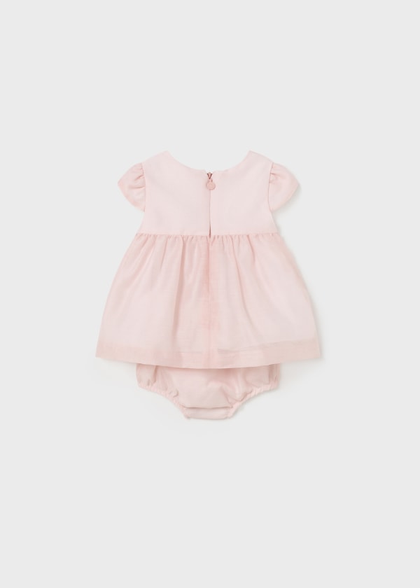 Mayoral Nude Pink Baby Girls Dress - 1822