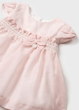 Mayoral Nude Pink Baby Girls Dress - 1822