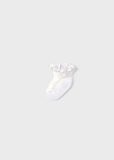 Mayoral White Plumetti Frill Socks - 9871