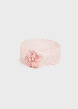 Mayoral Baby Girls "Rosa Baby" Pink Lace Socks & Matching Headband Set - 9869