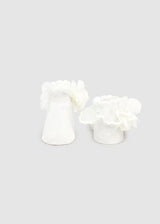 Mayoral Baby Girls Ivory Lace Socks & Matching Headband Set - 9869