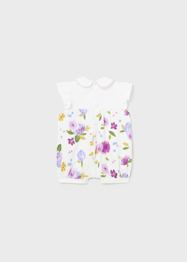 Mayoral Girls Floral Romper - 1704 - Matching Items Available