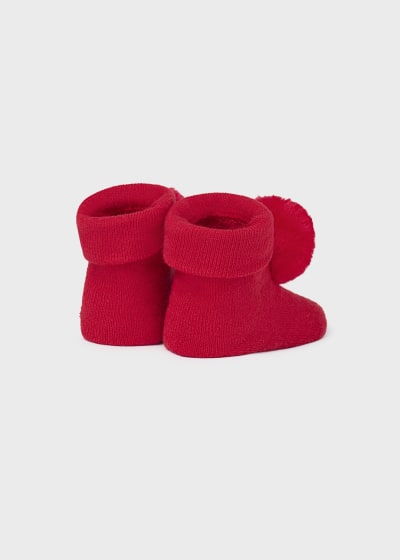 Mayoral Pom Pom Socks And Headband Set  - 9657 - Red