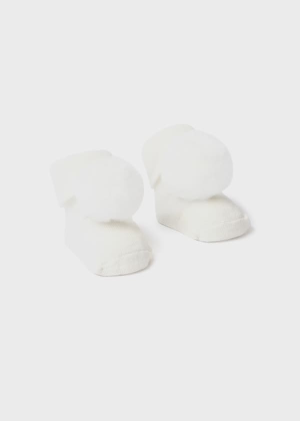 Mayoral Pom Pom Socks And Headband Set - 9657 - Ivory