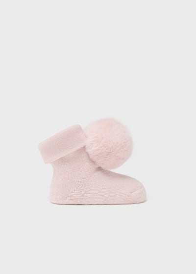 Mayoral Pom Pom Socks And Headband Set - 9657 - Pink