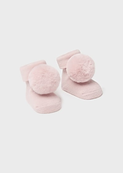 Mayoral Pom Pom Socks And Headband Set - 9657 - Pink