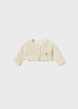 Mayoral Baby Girls tricot cotton cardigan Better Cotton - Champagne - 307 - 74 - Champagne