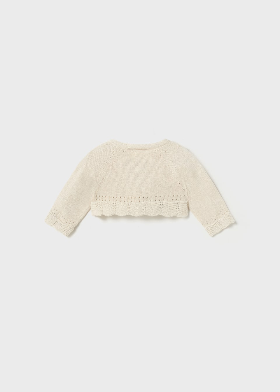 Mayoral Baby Girls tricot cotton cardigan Better Cotton - Champagne - 307 - 74 - Champagne