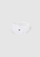 Mayoral Tulle Flower Elasticated Headband - 9728 - White