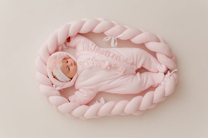 Sofija Girls Pink All In One Pramsuit - ALICJA - Snowsuit