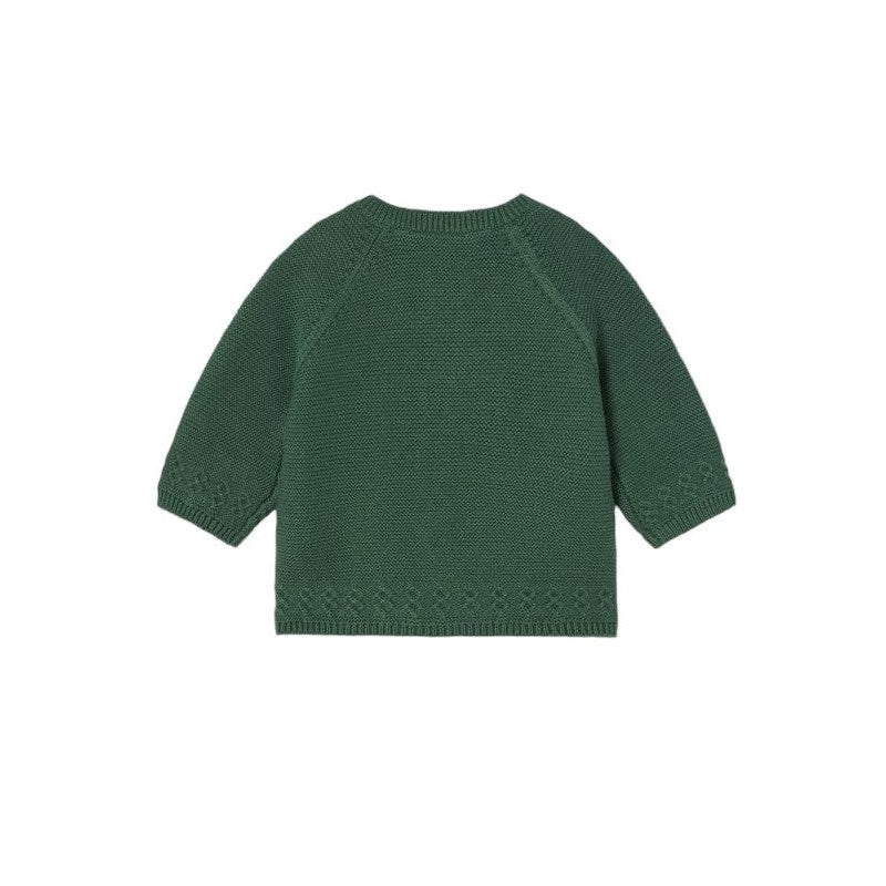 Mayoral Boys Three Piece Tartan Set With Green Cardigan - 2239