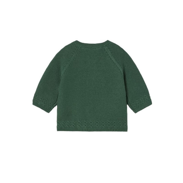 Mayoral Boys Three Piece Tartan Set With Green Cardigan - 2239