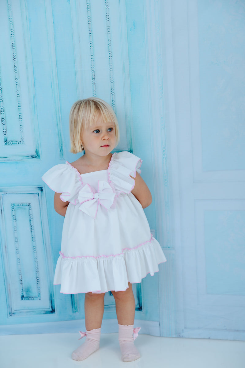 Babine White & Pink Dress - 2422848