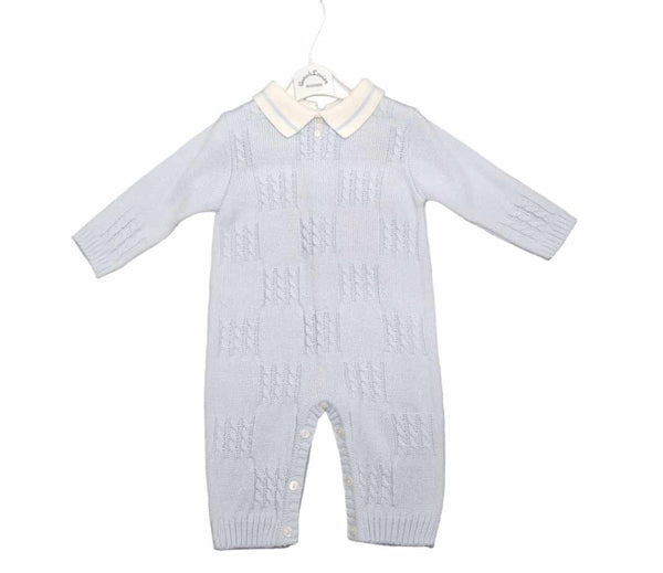 Sarah Louise Boys Knitted Romper Suit - 008037