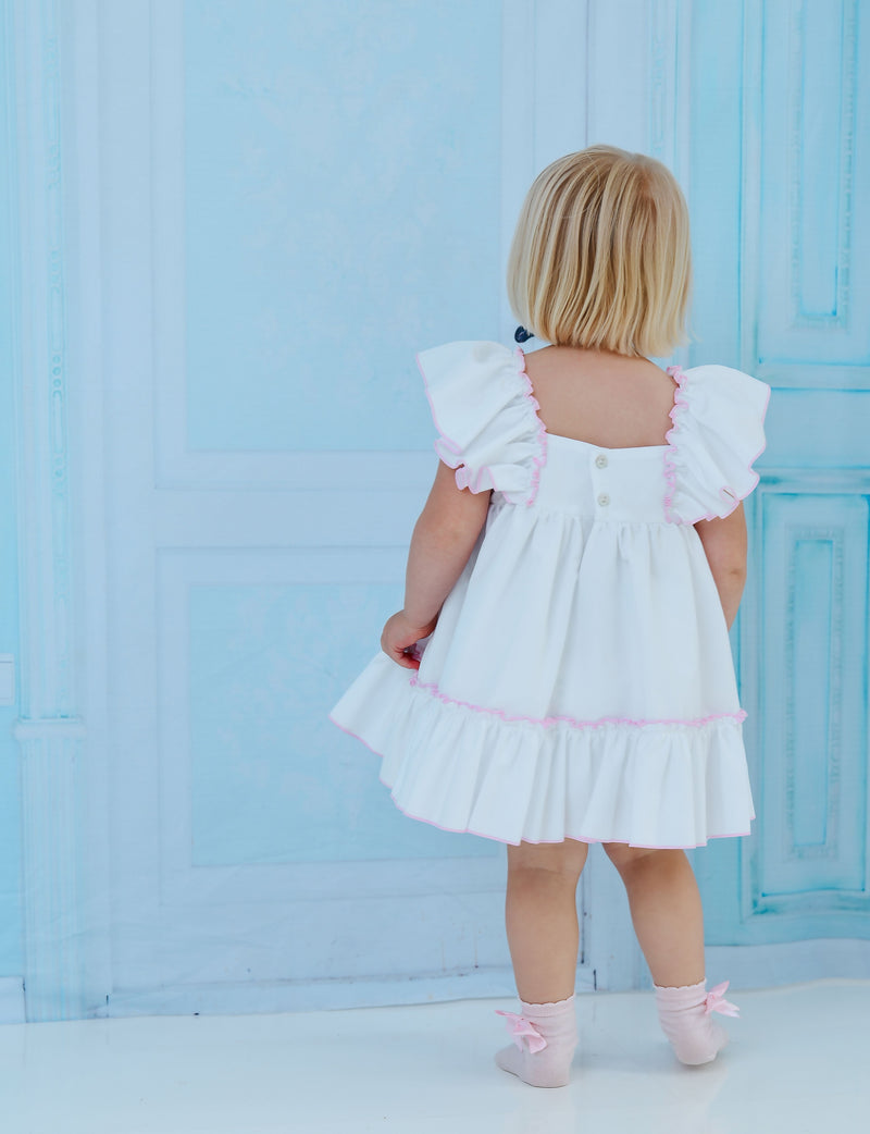 Babine White & Pink Dress - 2422848