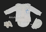 Mac ilusion Ivory Four Piece Knitted "Coming Home" Outfit - 9238