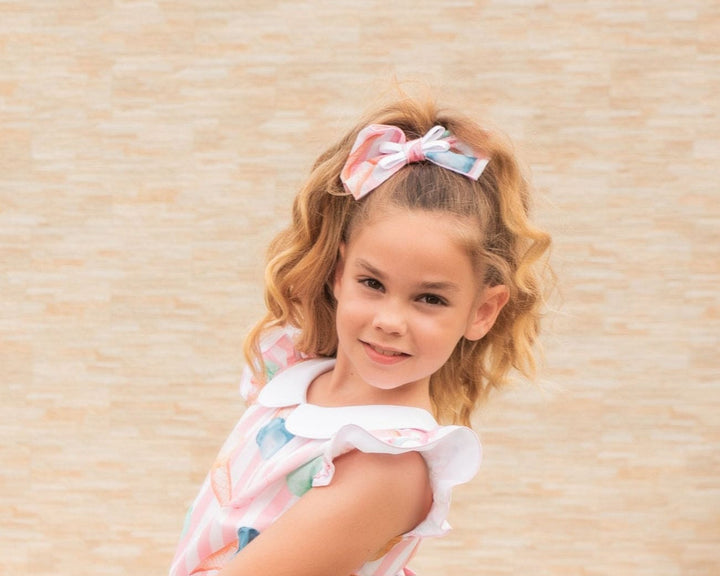 Babine Ice Cream Print Hair Bow - 2422916