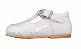 Pretty Originals White Patent Leather Unisex T-Bar Shoes - UE07465