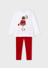 Mayoral Velvet Leggings Set- 4785