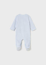 Mayoral Baby Boys Pack Of Two Velour Babygrows, All In One, Sleepsuit - 2719