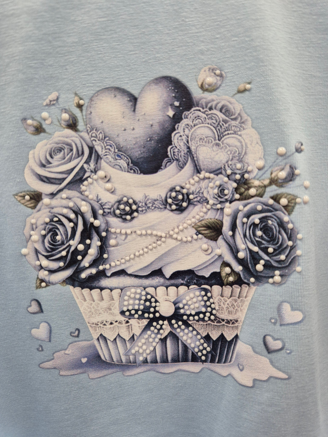 Blue & Navy "Cupcake" Anglaise Leggings Set - YG28