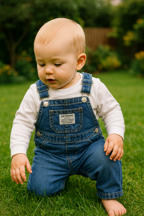Levi's Kids White/Red Long Sleeved T-shirt & Dungaree Set