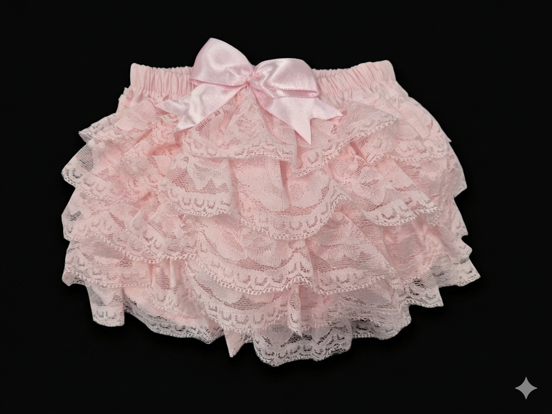 Couche Tot Pink Lace Frilly Knickers Pants