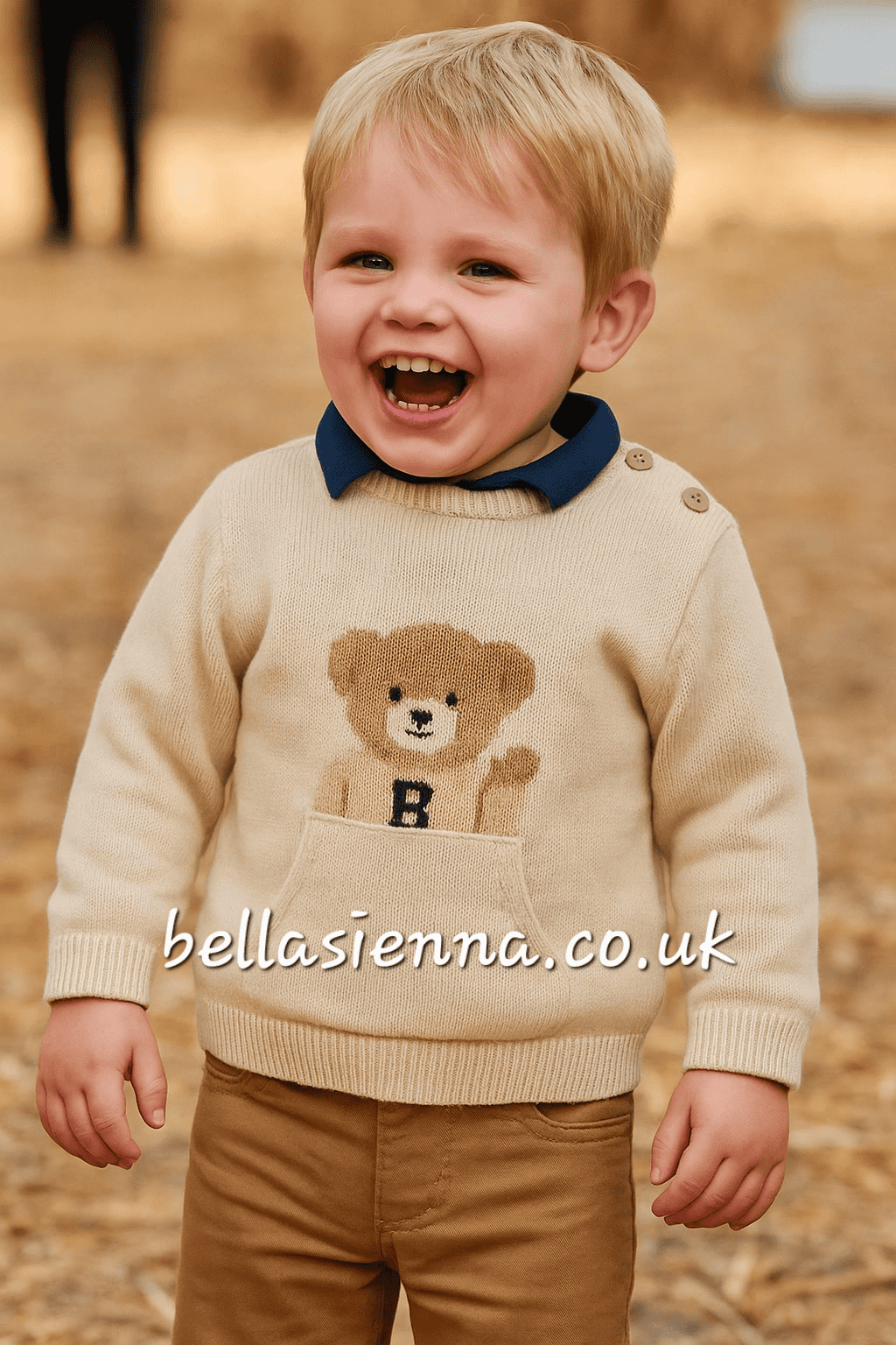 Mayoral Boys Two Piece Teddy Bear Jumper & Slim Fit Trouser Set - 2341 & 563
