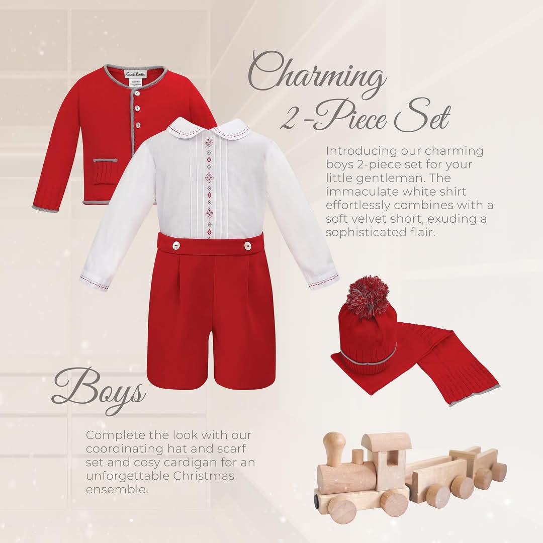 Sarah Louise Red Velvet Outfit - 013153