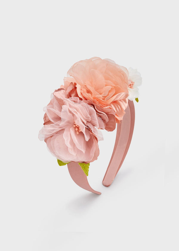Mayoral Girls Flower Headband - NUDE - 10724