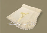 Bella Sienna Lemon Knitted Luxury Shawls With Bow - 2660
