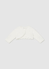 Mayoral Baby Girls Winter Ivory Bolero Cardigan - 307