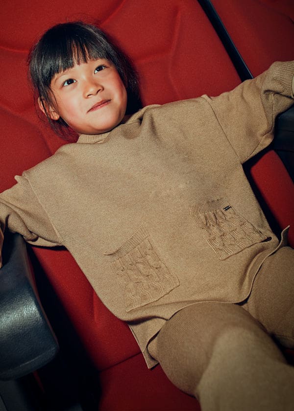 Mayoral Girls Knitted Tracksuit Co -Ord Lounge Suit - 4580