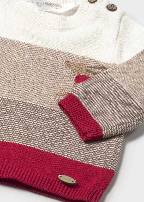 Mayoral Baby Boys 3 Piece Knitted Jumper, Shorts & Tights Set - 2259