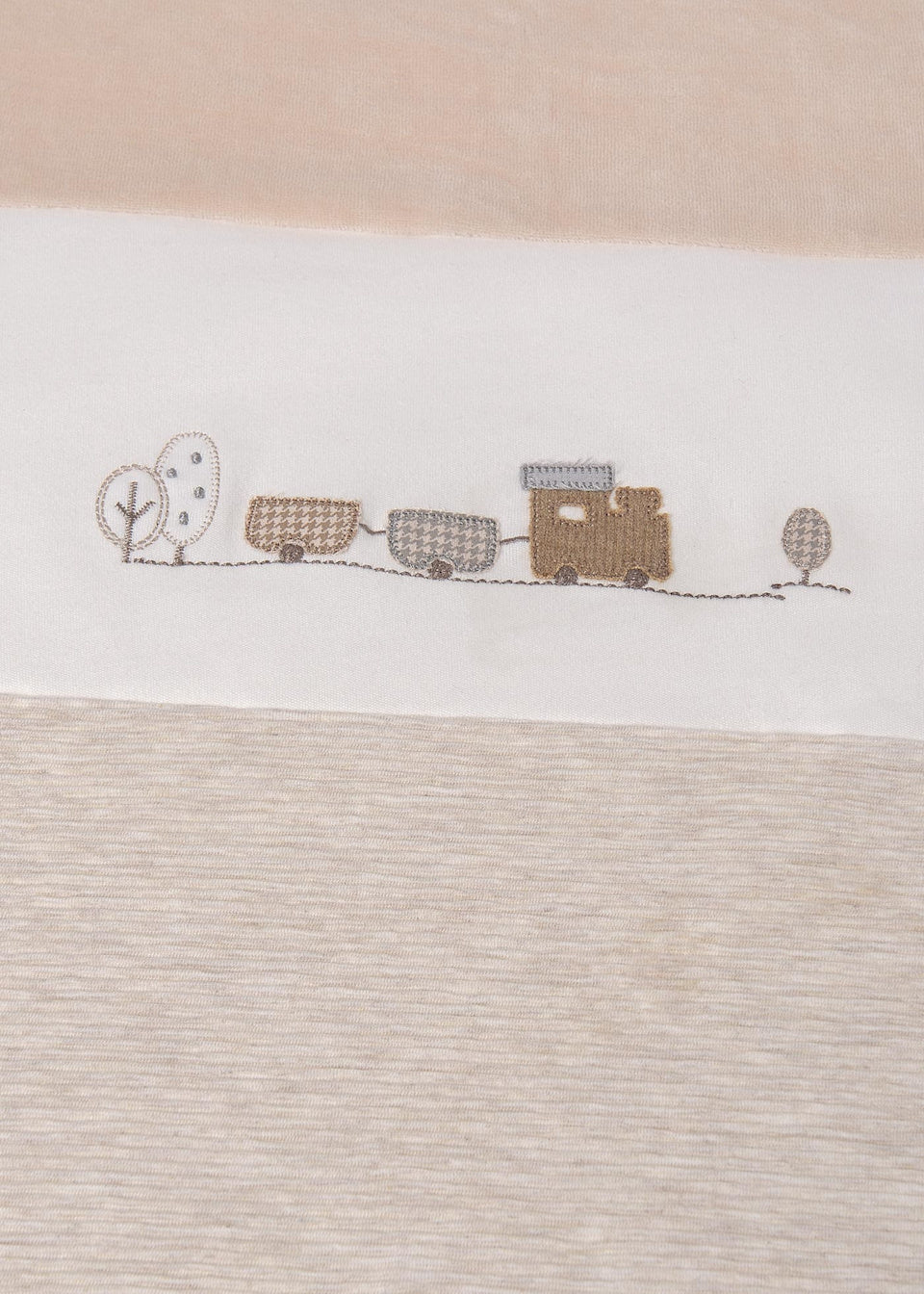 Mayoral Baby Boys Ivory & Beige Train Blanket - 9958