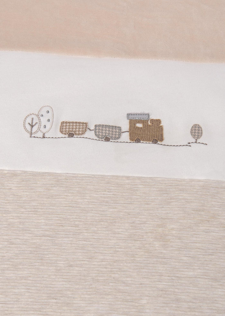 Mayoral Baby Boys Ivory & Beige Train Blanket - 9958