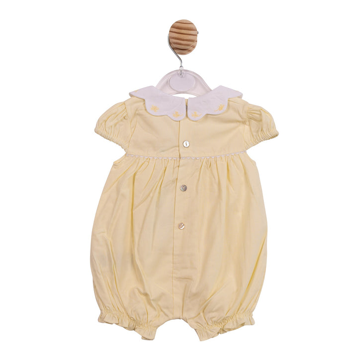 Mintini Baby Girls Lemon Romper With Bows - MB7037
