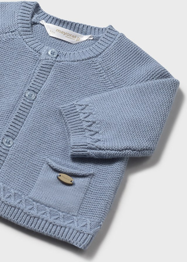 Mayoral Boys Winter Blue Check Three Piece Set - 2258 - With Cardigan  2237