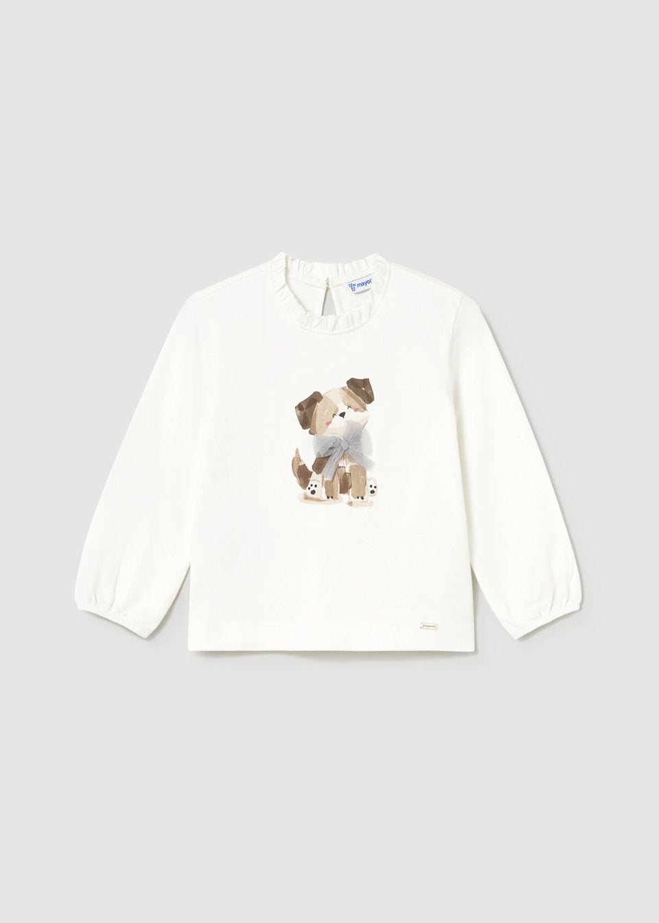 Mayoral Girls Doggy Top & Shorts Set - 2075 & 2261 - Blue Bell