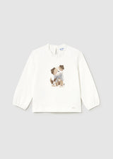 Mayoral Girls Doggy Top & Shorts Set - 2075 & 2261 - Blue Bell