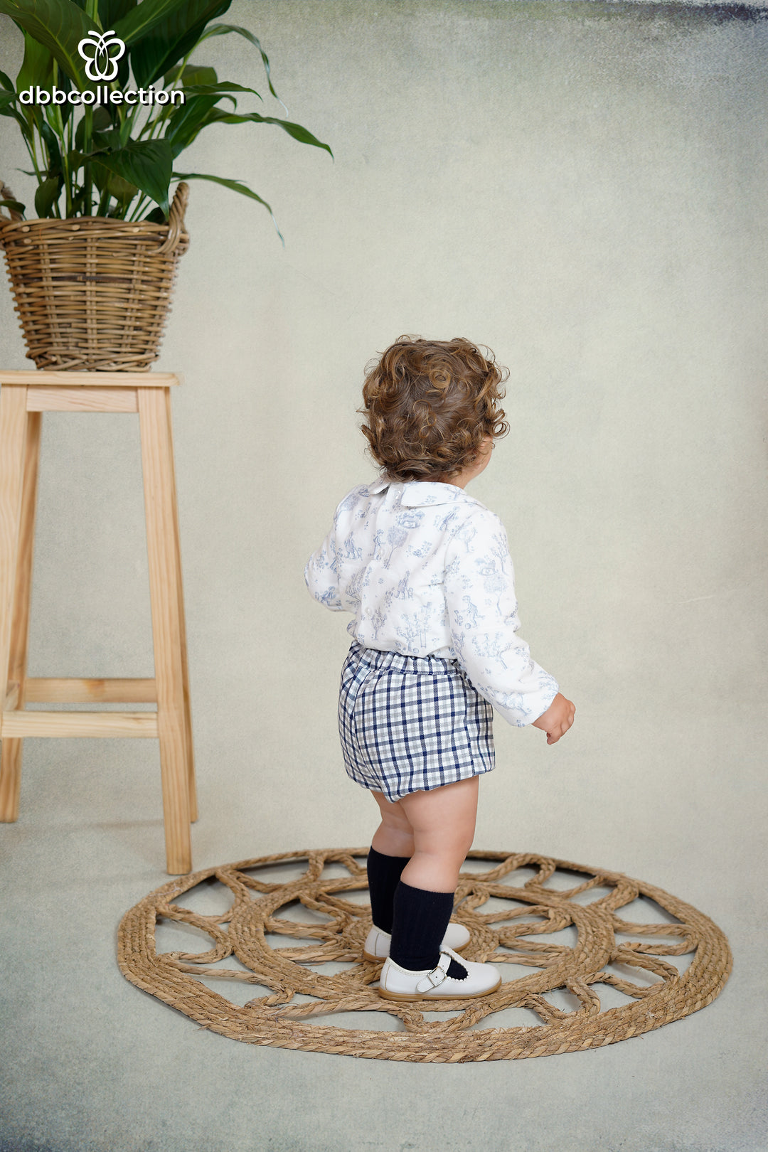Dbb Collection Boys "Rocking Horse" Print Shirt & Shorts - 25405 - Matching Girls Available