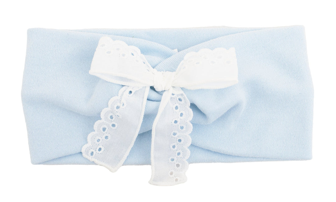 Calamaro Blue & White All In One Babygrow, Sleepsuit & Matching Headband - 33048
