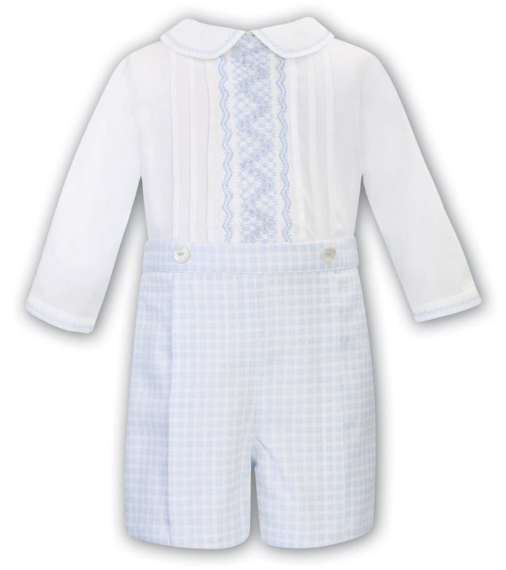 Sarah Louise Boys Hand Smocked Two Piece Outfit - SA25 208