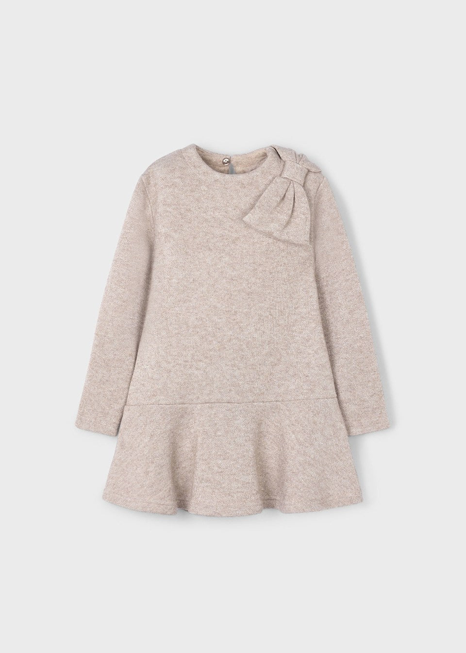 Mayoral Girls Sparkly Knitted Bow Dress - 4991