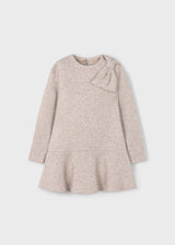 Mayoral Girls Sparkly Knitted Bow Dress - 4991
