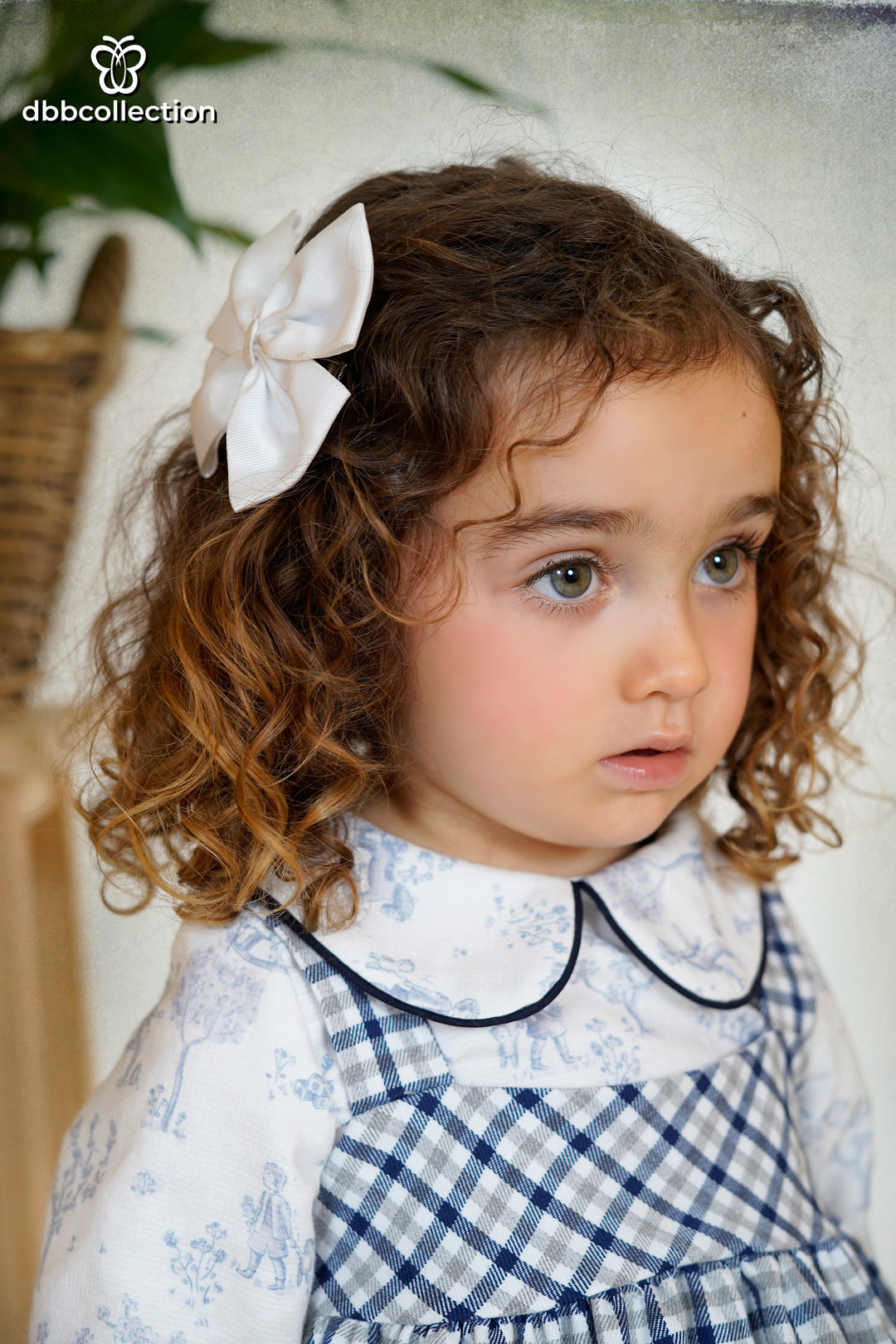 Dbb Collection Girls "Rocking Horse" Check Pinafore Dress - 25416 - Matching Items Available